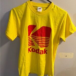 KodakTee in Bright Yellow with Red Logo